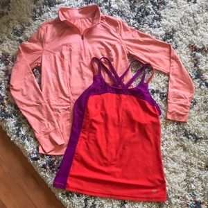 Workout Duo! Tank & 1/4-zip Long Sleeve